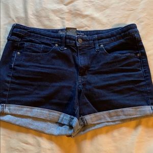 Dark Wash Denim Shorts
